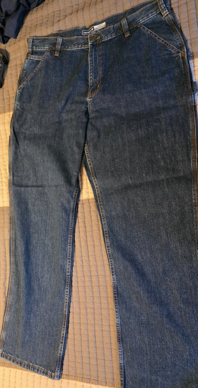 NEW Carhartt Loose Straight Denim Dungaree Jeans BD4941-M Mens Sz 38x32