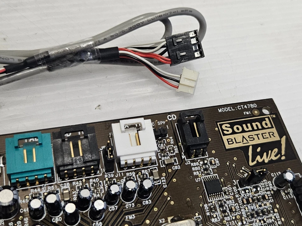 Creative Sound Blaster Live! CT4780, PCI, WITH AUDIO CABLE, WORKING SOUND CARD - Image 2 of 4