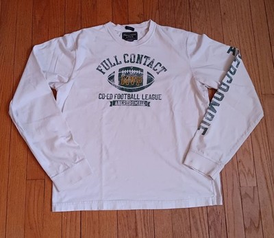 VTG Abercrombie T Shirt Large Muscle - Full Contact Co-Ed - Long Sleeve Spellout