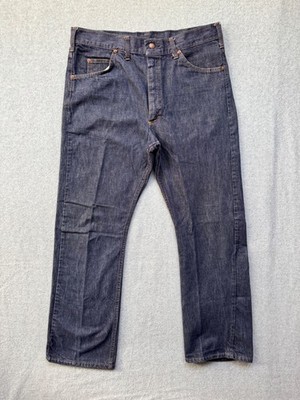 Buckaroo by Big Smith Sanfordized Western Jeans 1960-70s Rare Dark Indigo 35x31
