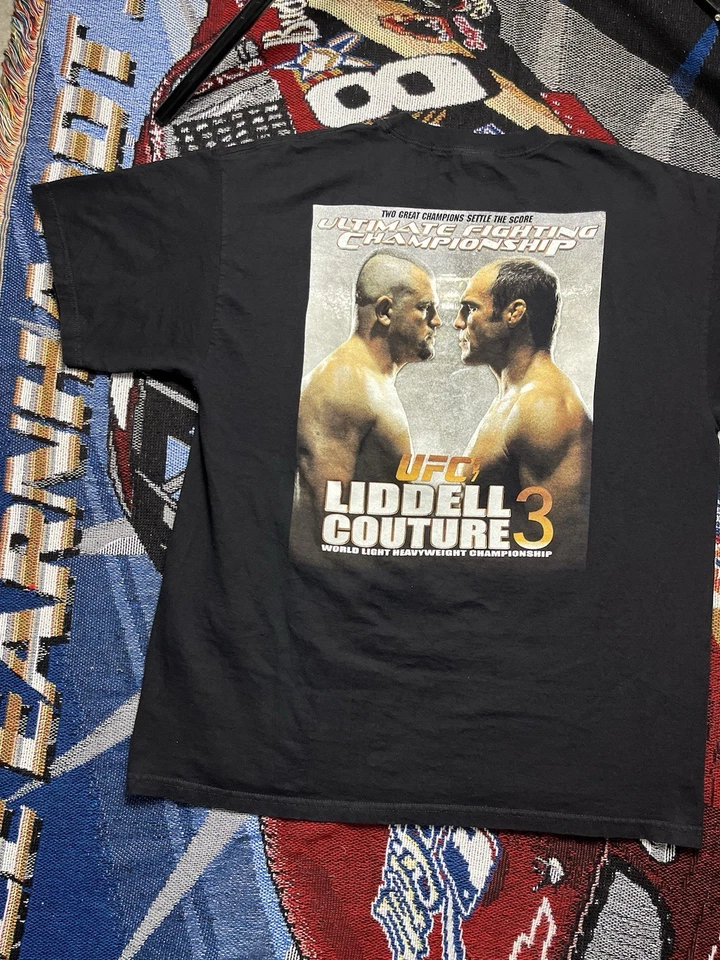 Vintage UFC 57 Shirt Chuck Liddell Vs Randy Couture Iceman MMA Fight XL 2006 - Image 3 of 4