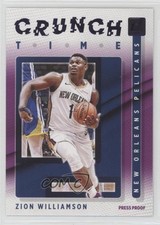 2021-22 Panini Donruss Crunch Time Press Proof Purple Zion Williamson #2 1e57