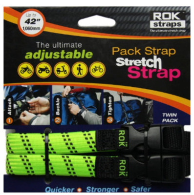 ROK Pack Straps 12 to 42'' Lime Green Twin Pack