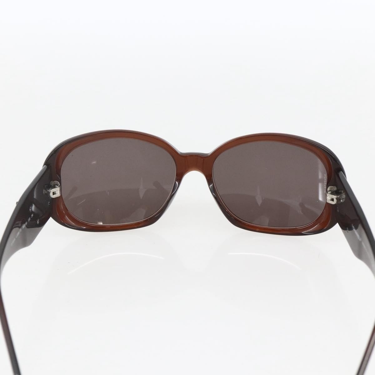 CHANEL Camelia Sunglasses plastic Brown 5113-A CC Auth 161695 image 8