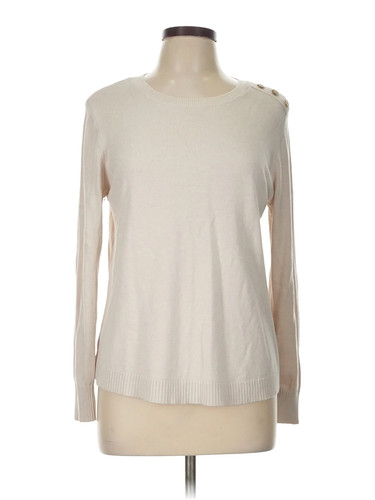 Ann Taylor, Ann Taylor LOFT Outlet Women Ivory Pullover Sweater L
