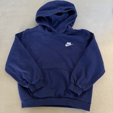 Nike Kids Sportswear Club Fleece Pullover Hoodie Midnight Navy MEDIUM Sweatshirt
