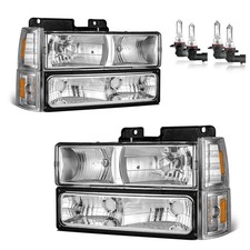 Headlights Assembly for Chevy C10 Pickup Truck C/K Silverado Tahoe 1994-1998