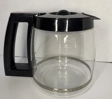 Cuisinart 12 Cup Coffee Pot Carafe Glass Black Replacement