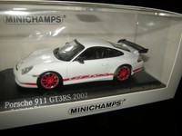 1:43 Minichamps Porsche 911 GT3RS Weiß Mit Rotem Dekor In Ovp