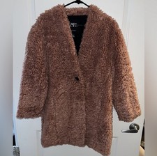 Cappotto Orsacchiotto Zara S Donna Invernale Fuzzy Finto Shearling