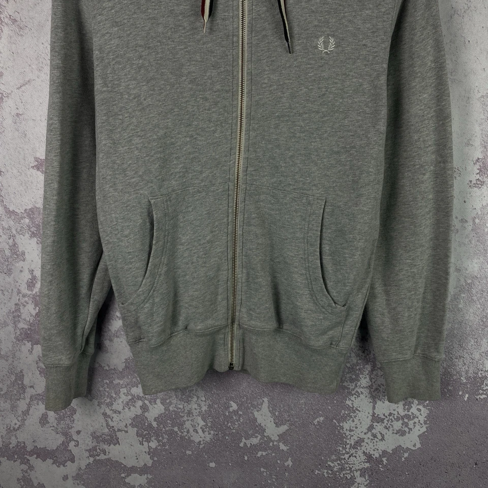 Sudadera con capucha Fred Perry vintage con cremallera para hombre de lujo Y2K clásica talla S Foto 3 de 4