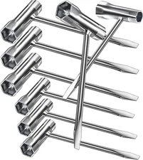 6 Pack Chainsaw Screwdriver Wrench Set, 13 by 19 Mm, Long and Short Size, Alloy