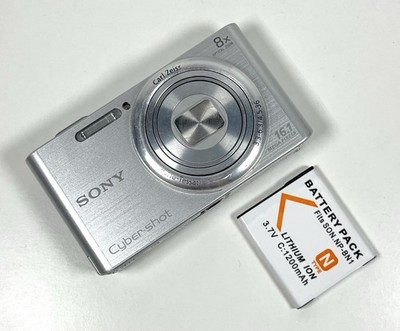 Sony CyberShot DSC-W730 Silver Digital Camera Digicam 16.1MP | Tested Working