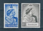 Basutoland 1948 Silver Wedding full set of stamps. Mint. Sg 36-37