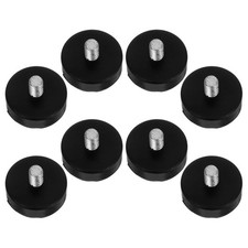 8pcs Adjustable Rubber Furniture Leveling Feet M10 Thread Screw In Floor Pads