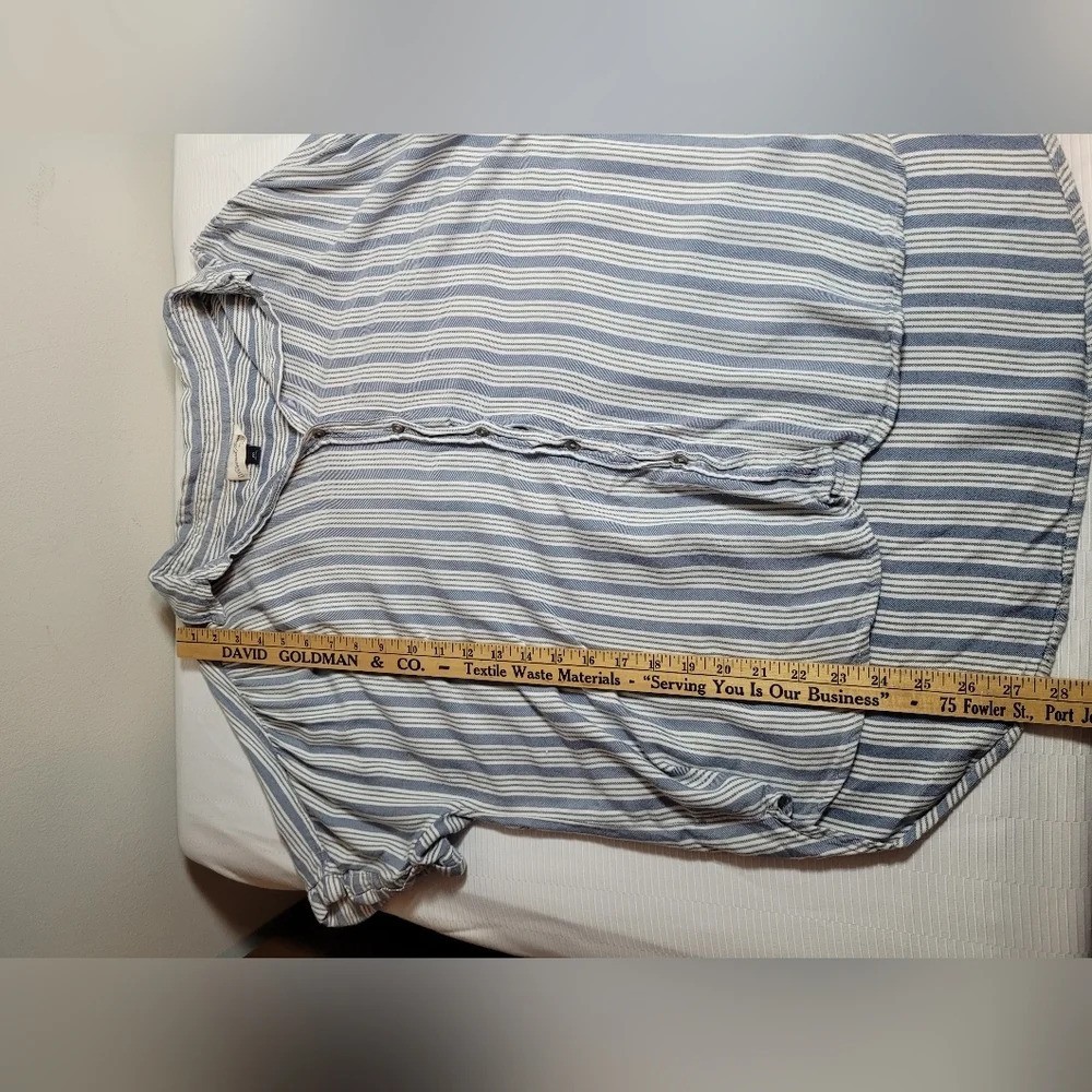 Universal Thread Striped Button Down Short Sleeve… - image 4