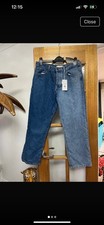 Two Tone Jeans Size 16 Vintage Denim Light And Dark Denim