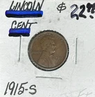 1915-S LINCOLN WHEAT CENT ~ FINE+ ~NICE COIN~