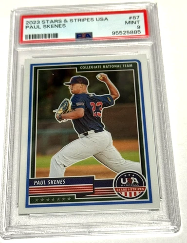 2023 Stars and Stripes USA Paul Skenes #87 PSA 9 Mint Pirates