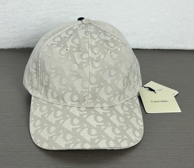 Calvin Klein Men's Chateau Logo Aop Allover Monogram Baseball Cap / Hat OS NWT