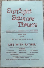 Vintage 1957 Program SURFLIGHT THEATRE Long Beach Island NJ LBI Life With Father