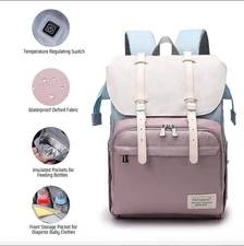Baby Diaper Bag Backpack Travel Mom Mummy Maternity Changing Pad Waterproof NEW