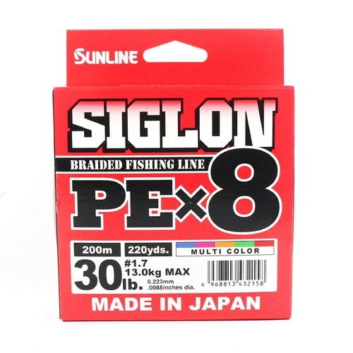Sunline PE Line X8 Siglon 200M PE 1.7 30LB Multi (2158)