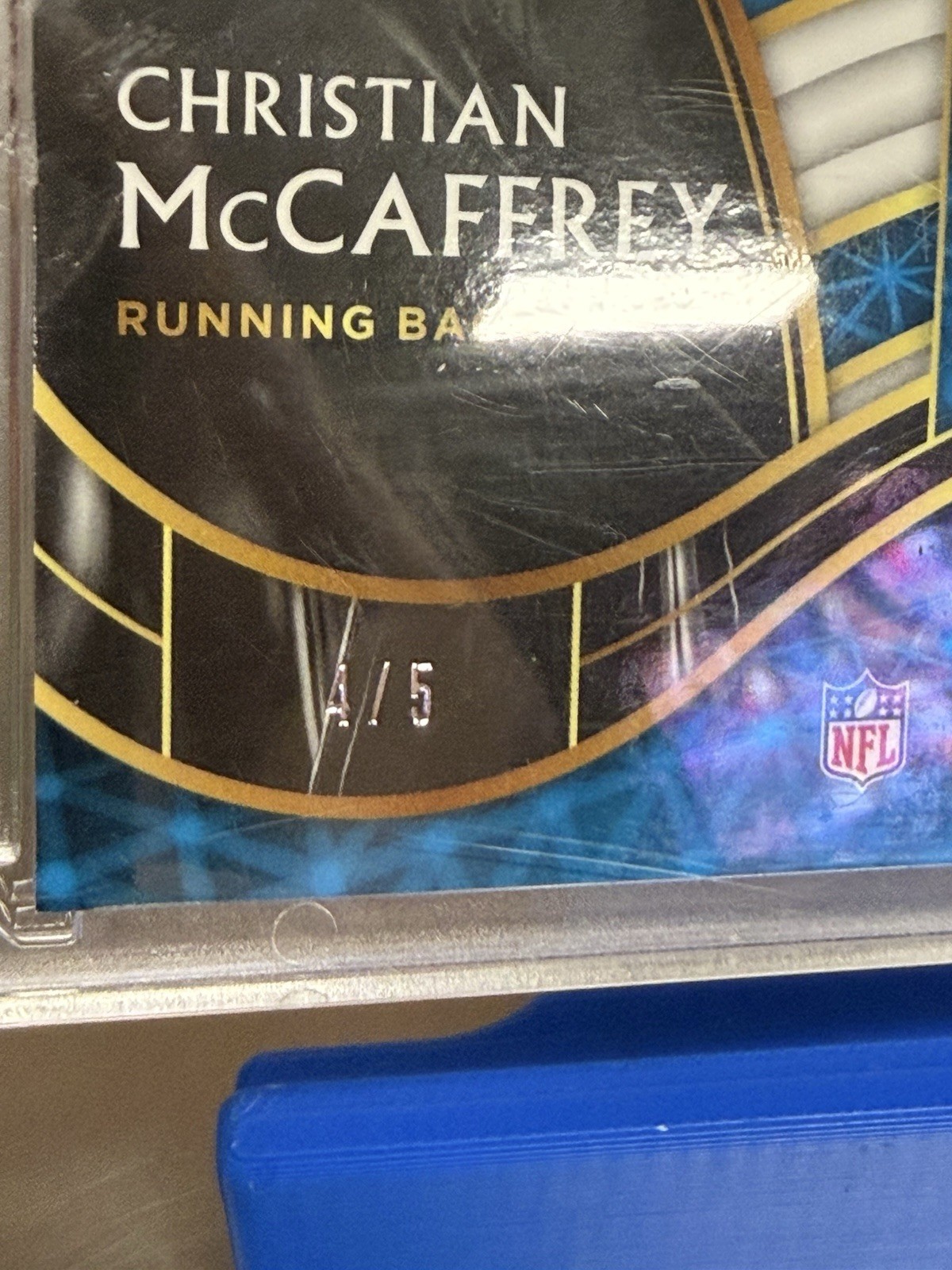 2020 Select Football Christian McCaffrey Patch Auto #/5!!! Rare!! view 6
