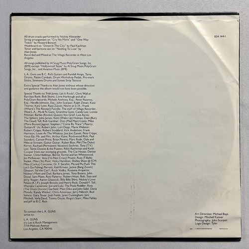 L.A. Guns / Selbstbetitelte 1988 Vinyl-LP Sehr guter Zustand +/VG + Vertigo Erstpress-Plattenalbum - Bild 3 von 6