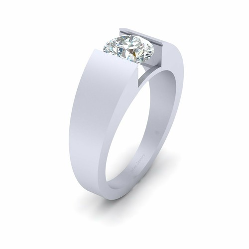 Tension Set Solitaire 1.30ct Simulated 