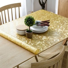 Clear Soft Glass PVC Dinning Table Cover Protector Rectangle Desk Mat Desktop