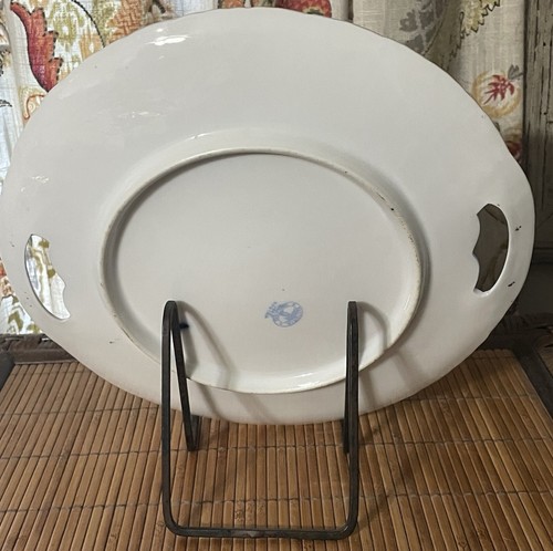 Antique/vintage Austrian plate, Ladies in Waiting/cupid, cake plate, porcelain - Picture 3 of 4