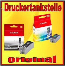 2x Cartuccia Originale CANON PIXMA IP100 V Portatile 110 Batteria PGI-35 CLI-36 NUOVA