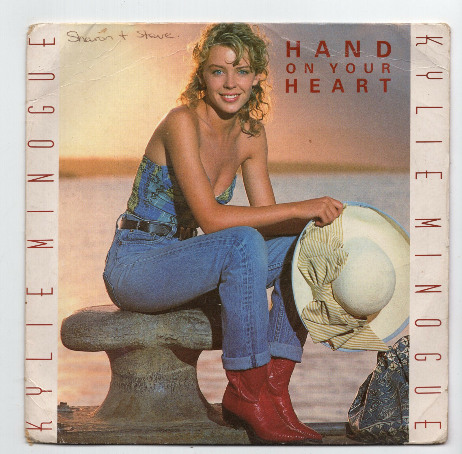 (B606) Kylie Minogue, Hand On Your Heart - 1989 - 7 inch vinyl