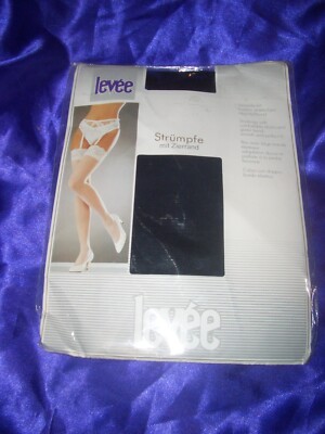 Sexy Levee Nylons Straps Feinstrümpfe Gr. 8,5-9 Spitze 20 den Stockings OVP