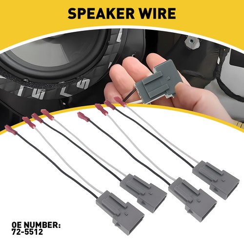 4 Metra 72-5512 Speaker Wire Adapters Harness for Select 1986-Up Ford Vehicles B