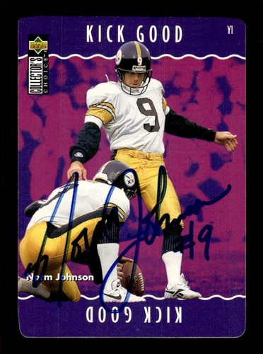 1996 Collector's Choice Update #Y1 Norm Johnson HAND SIGNED AUTO