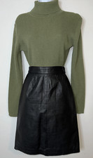 Women  s Vintage Leather Straight Skirt 5/6