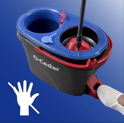 O-Cedar EasyWring RinseClean Microfiber Spin Mop & Bucket Floor Cleaning System - Picture 5 of 7