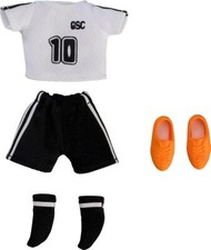 Doll Outfit Set Soccer Uniform White 