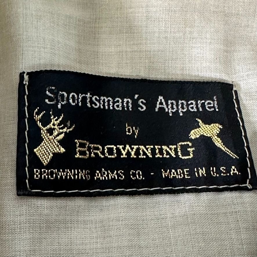 Vintage BROWNING Sportsman Apparel Hunting Jacket w Game Vintage BROWNING Sportsman Apparel Hunting Jacket w Game