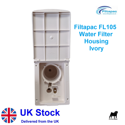 Filtapac Caravan Water Inlet Housing Filter Carver Replacement IVORY