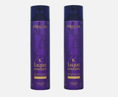Set Of 2 Kerastase Laque Couture Micro Mist Fixing Medium Hold Hairspray 8.8 oz