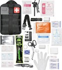 Black Emergency First Aid Kit 250 Piece Outdoor Gear for Survival Bug Out Bag