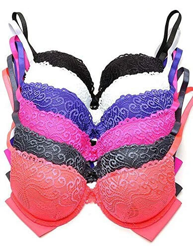 Thick Padded Extreme Boost Push-Up Bra Super Cleavage Extra Volume Lace Bra - Picture 1 of 7