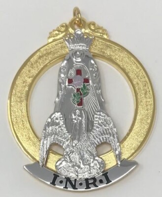 Scottish Rite 18th Degree Most Wise Master Jewel in Gold & Silver Tone