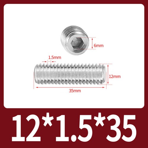 Flat Point Grub Screws Stainless Steel Fine Thread Pitch Allen Set Screw M6-M16 - Picture 66 of 85