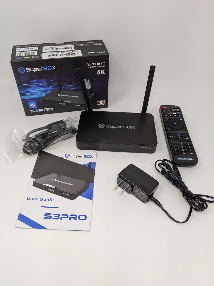 Superbox S3 Pro Dual Band Wi-Fi 2.4Ghz 5Ghz Supports 6K Video