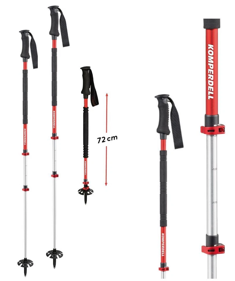 Komperdell Thermo Ascent TI3 Tourenstock, Wanderstock, Trekkingstock, Skistock