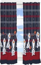 Disney Frozen 2 "Olaf" Kids Curtain Panel, Set of 2-AB07TC4V8MV4